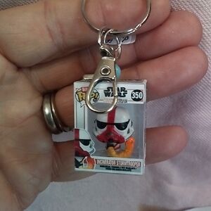 Star Wars Incinerator Stormtrooper Keychain - Red, White & Orange